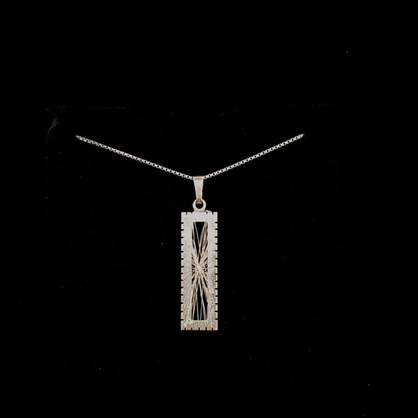 hanger met zilver draad