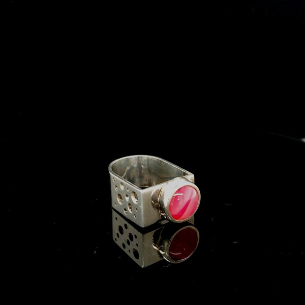 Ring met bandagaat maat 17