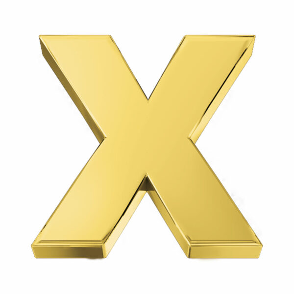 14 krt. Gouden X