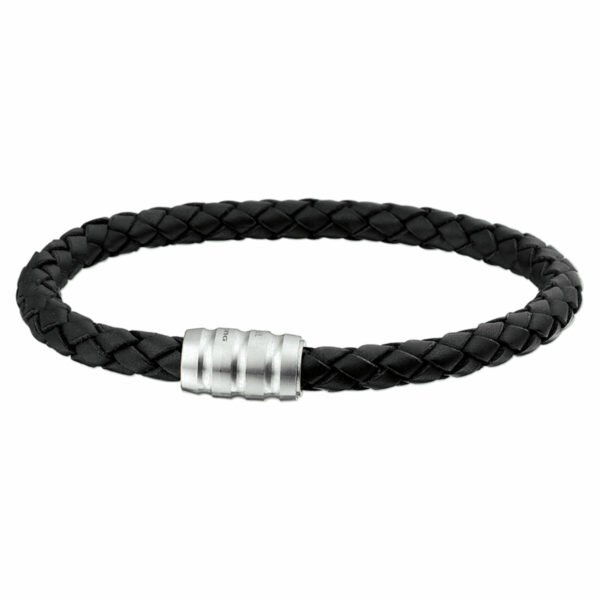 Gevlochten herenarmband met magneet