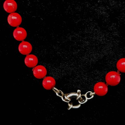 bambookoraal collier met sierslot