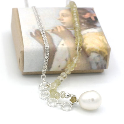 vermeer collectie. Collier met citroenkwarts