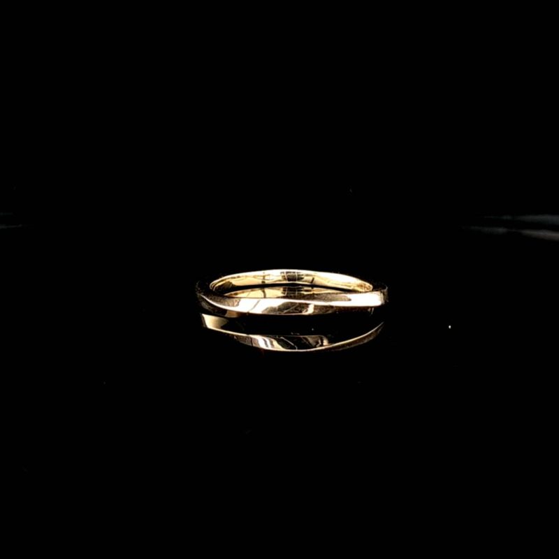 14 krt. gouden ring met twist maat 18,25