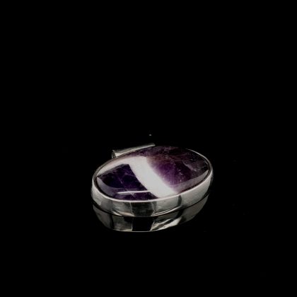 Zilveren hanger met amethist kwarts