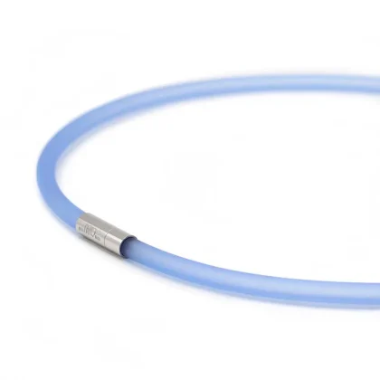 Collier rubber Blauw