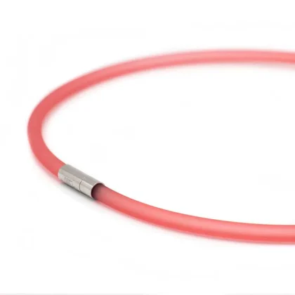 Collier rubber Koraal
