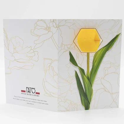 Wenskaarten met een effen cubeflower