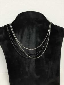 € 125,00 Collier met zilver en onyx