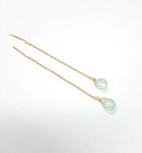 € 18,75 Verguld met aqua chalcedoon