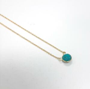 € 19,50 Zilveren collier met turkoois