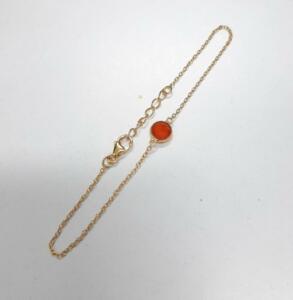 € 14,75 Armband verguld met red onyx